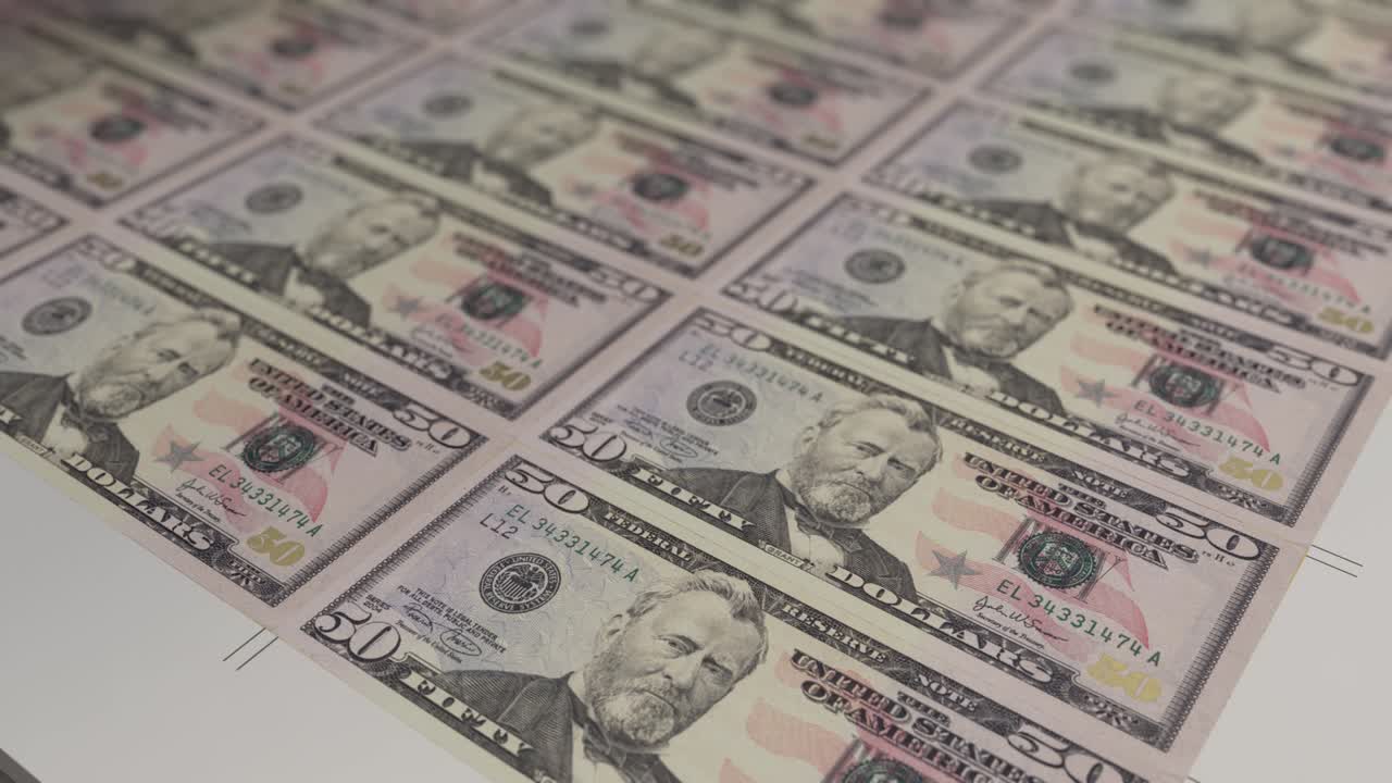 미국 달러 인쇄 과정