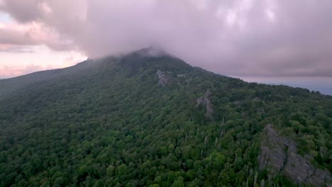 retiro aéreo desde grandfather mountain, nc, carolina del norte.