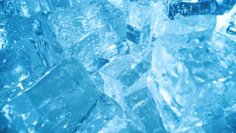 ice cubes closeup, abstract background.