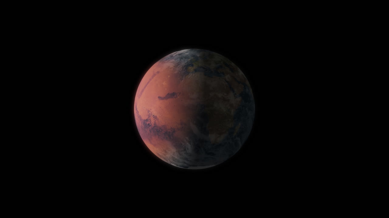 Planet Earth Terraforming into Mars. Atmosphere and Clouds Disappearing as Oceans Evaporate as the World Becomes Desolate and Barren With Life Disppearing. 3D Animation ProRes 4K.