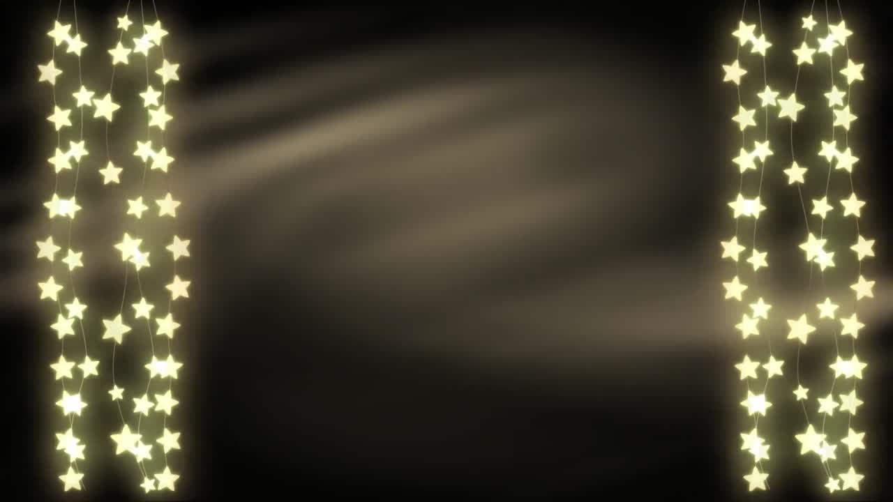 회색 배경에 불꽃빛의 반 ⁇ 이는 줄