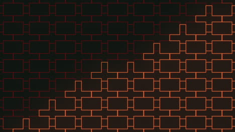 patrón de tablero de ajedrez cuadrados negros y rojos en un diseño llamativo