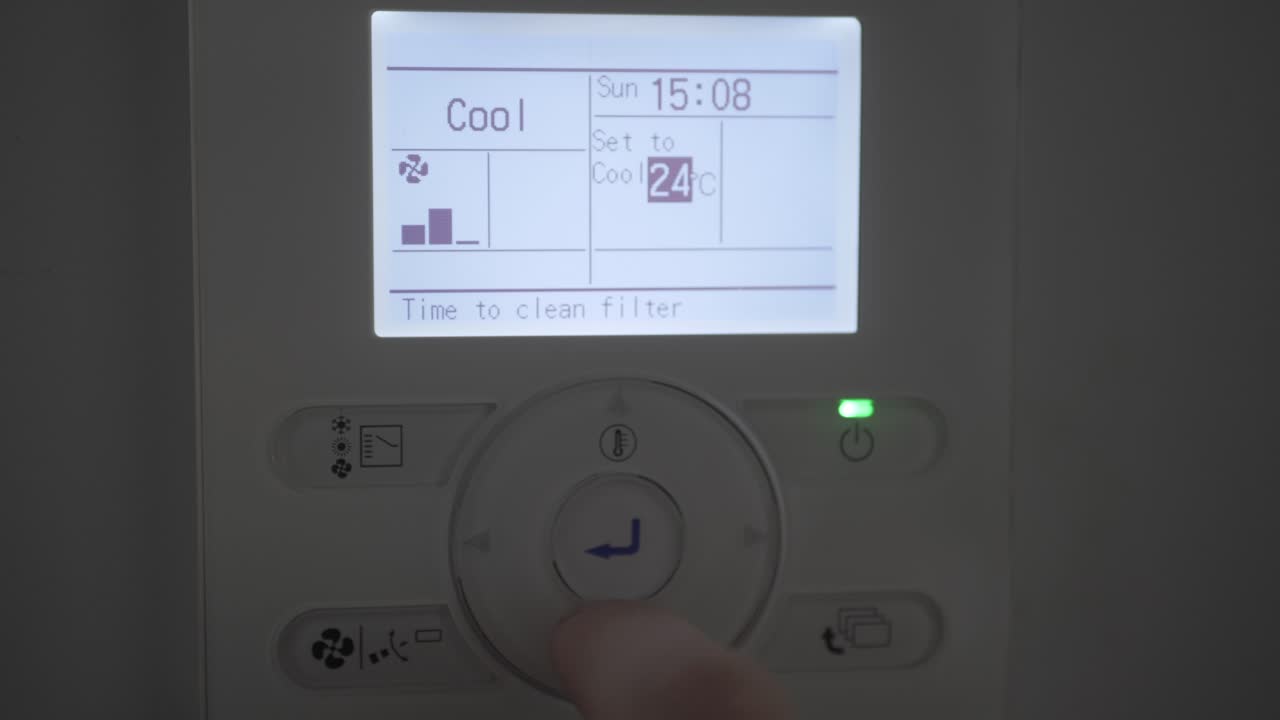 Lowering the temperature of the air conditioning