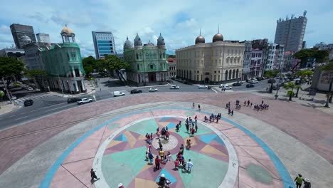 plaza cero en el recife de pernambuco, brasil.