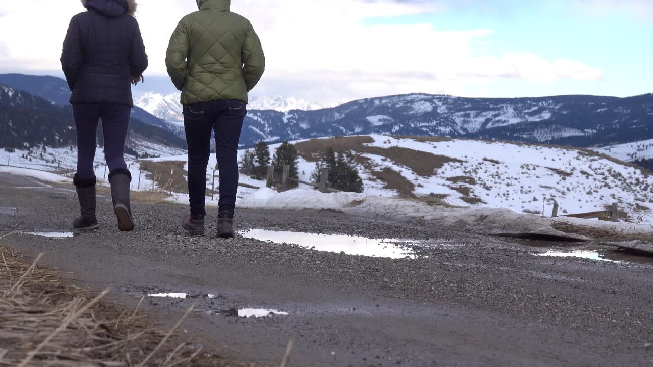 Walking in Rural Montana, United States