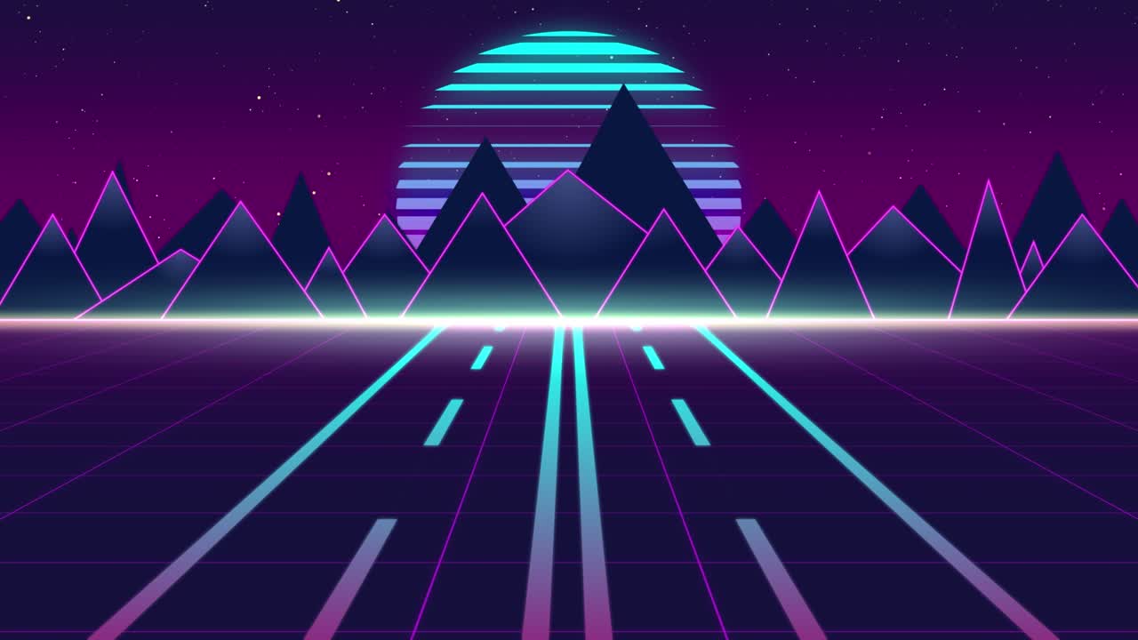 Animated Retro Landscape Backgrounds