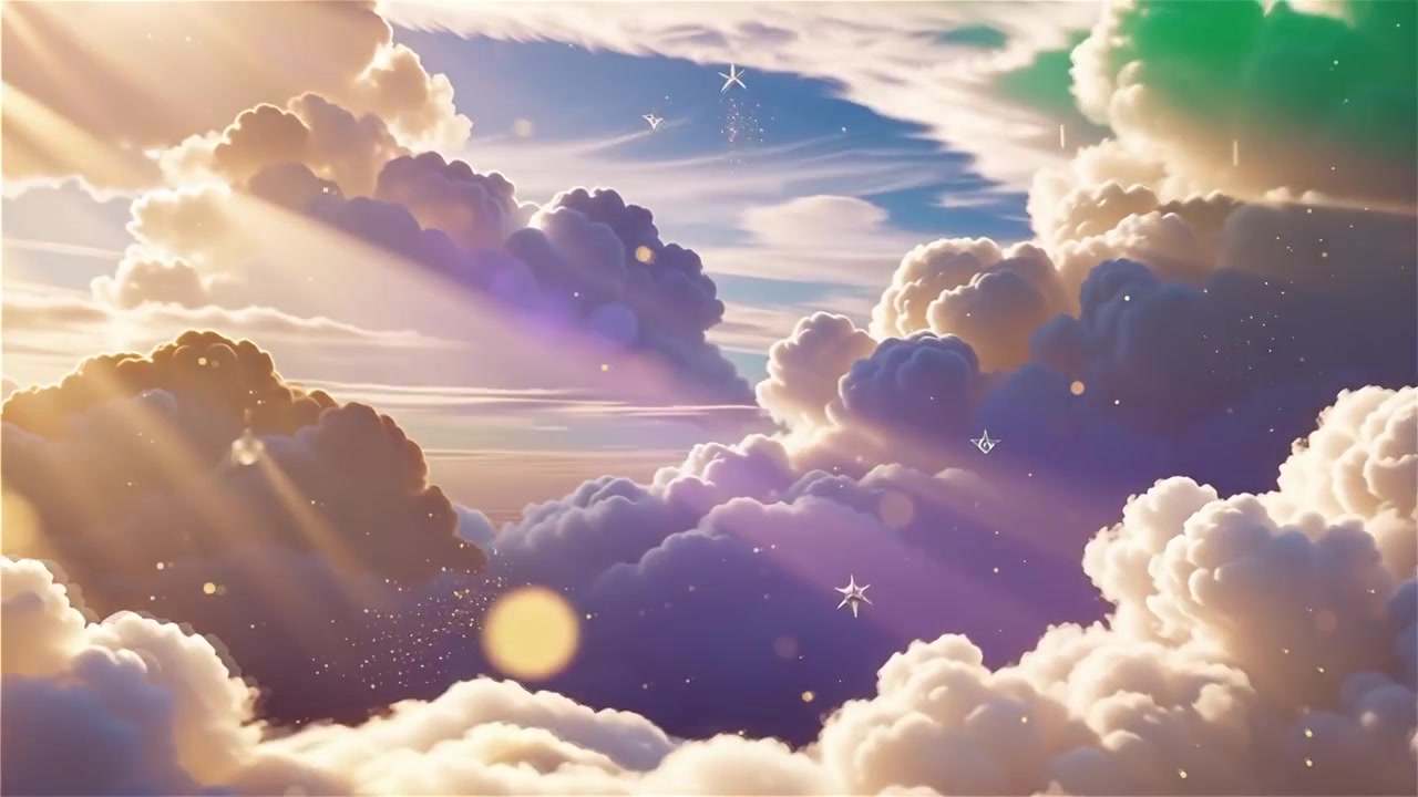 Christian Heavenly Light Worship Background