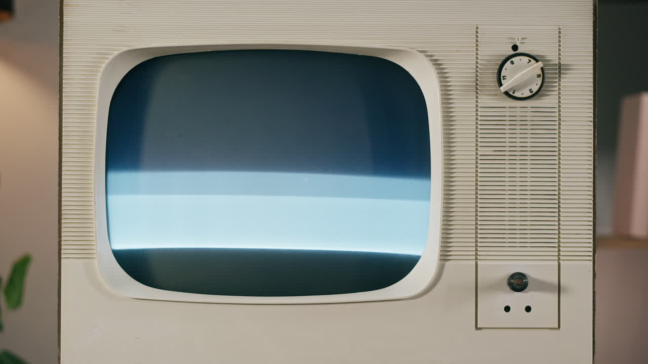 A vintage television set