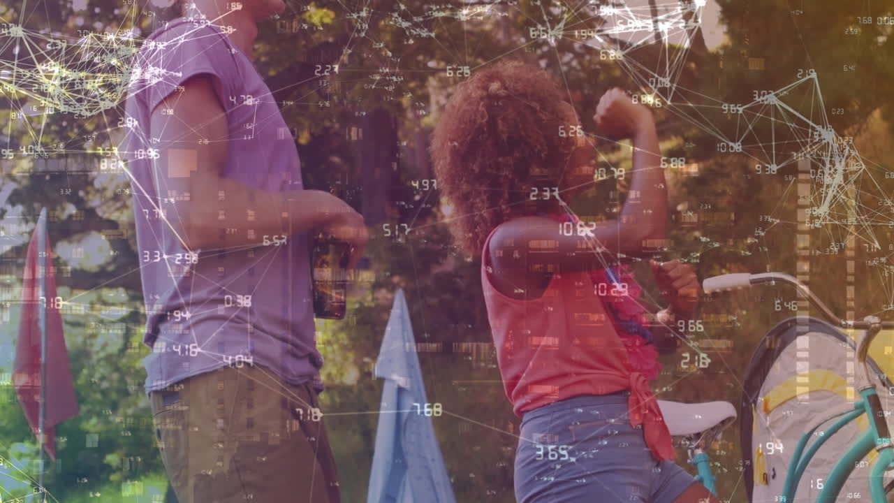 animación de la red de conexiones sobre la danza de parejas diversas