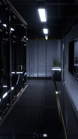 futuristic spaceship corridor