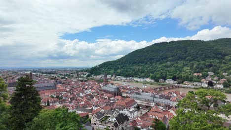 Panorama-view-of-Heidelberg-city,-Germany