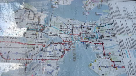 Toma-Vertical-De-Un-Mapa-Del-Sistema-De-Tránsito-Del-Metro