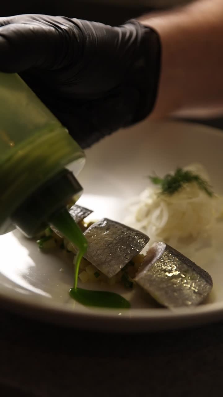 Herring Dish with Green Sauce