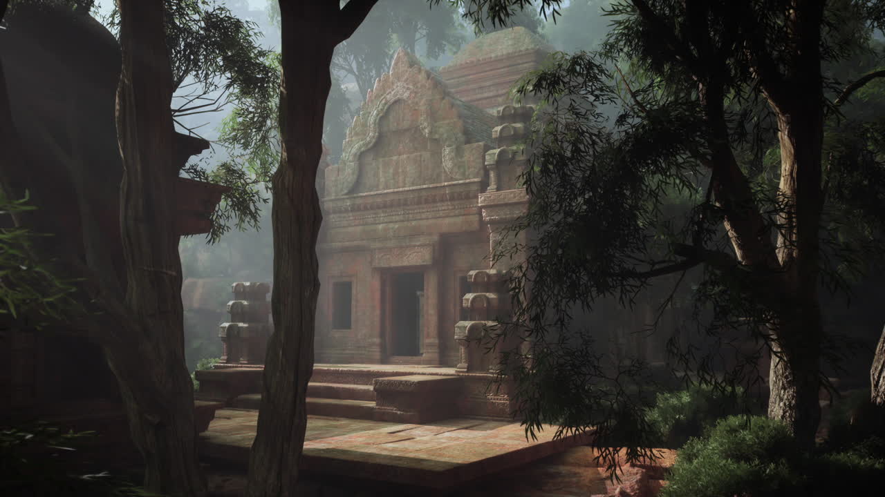 antiguas ruinas de templos en la jungla