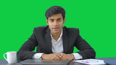 Angry-Indian-entrepreneur-shouting-and-arguing-Green-screen