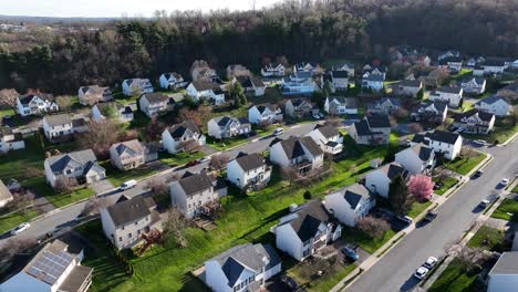 Upper-Class-American-suburban-neighborhood-on-hill