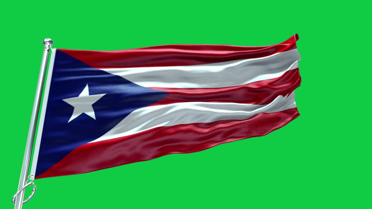 푸에르토리코의 발 - 푸에르투리코 발 높은 세부 사항 - 국가 발 푸에른토리코 파동 패턴 loopable 요소