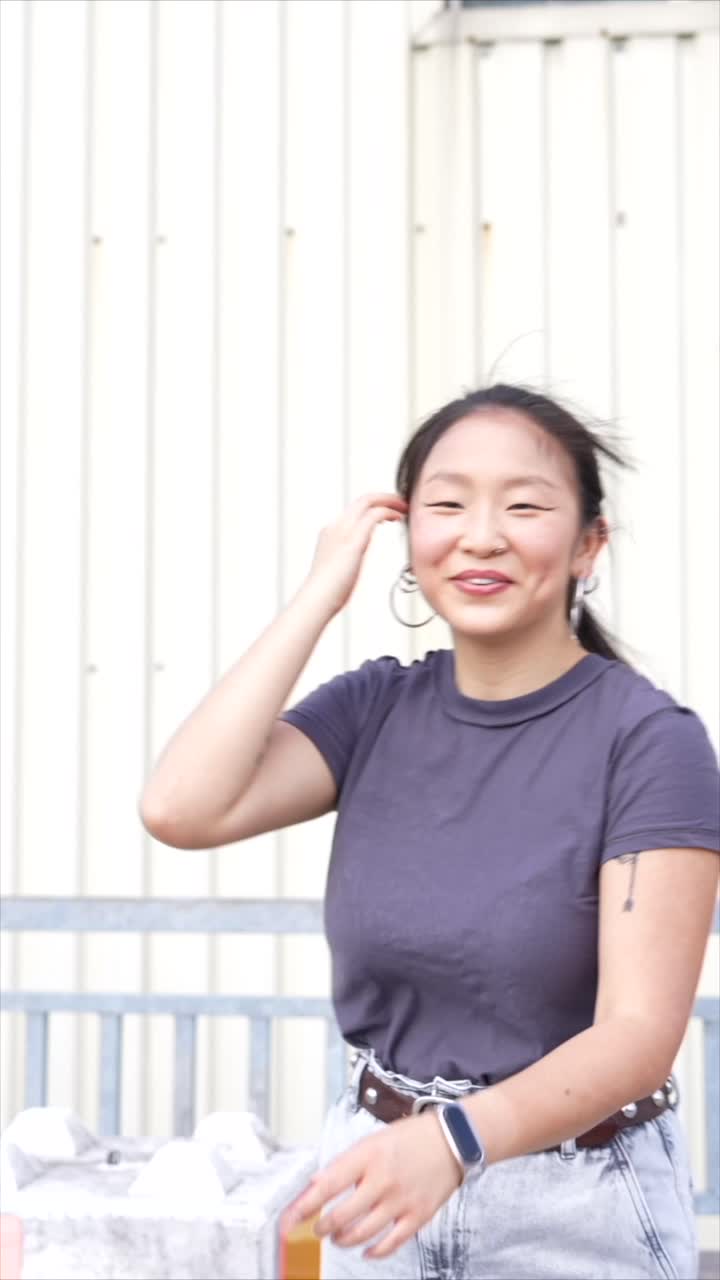 Images of a woman outdoors