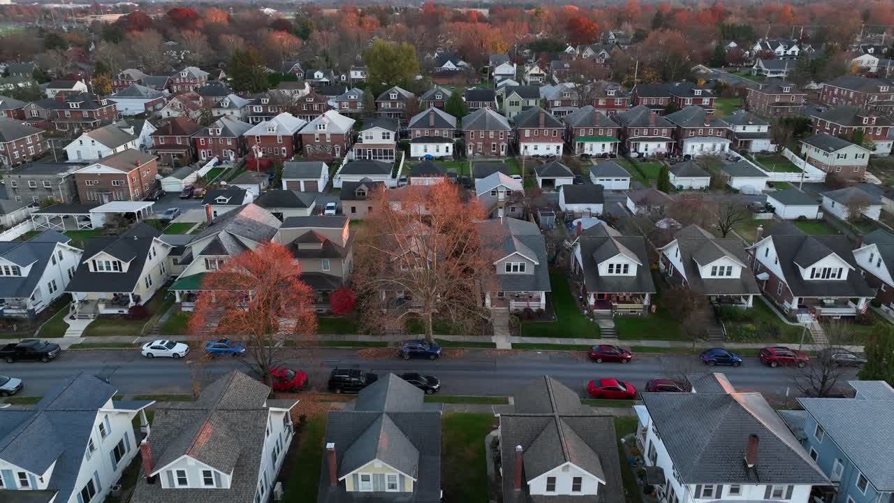 Quartiere americano in autunno