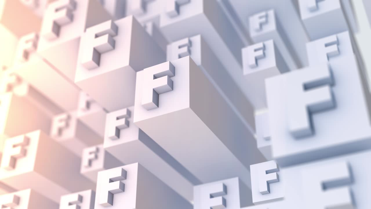 el fondo de la letra f (en bucle)