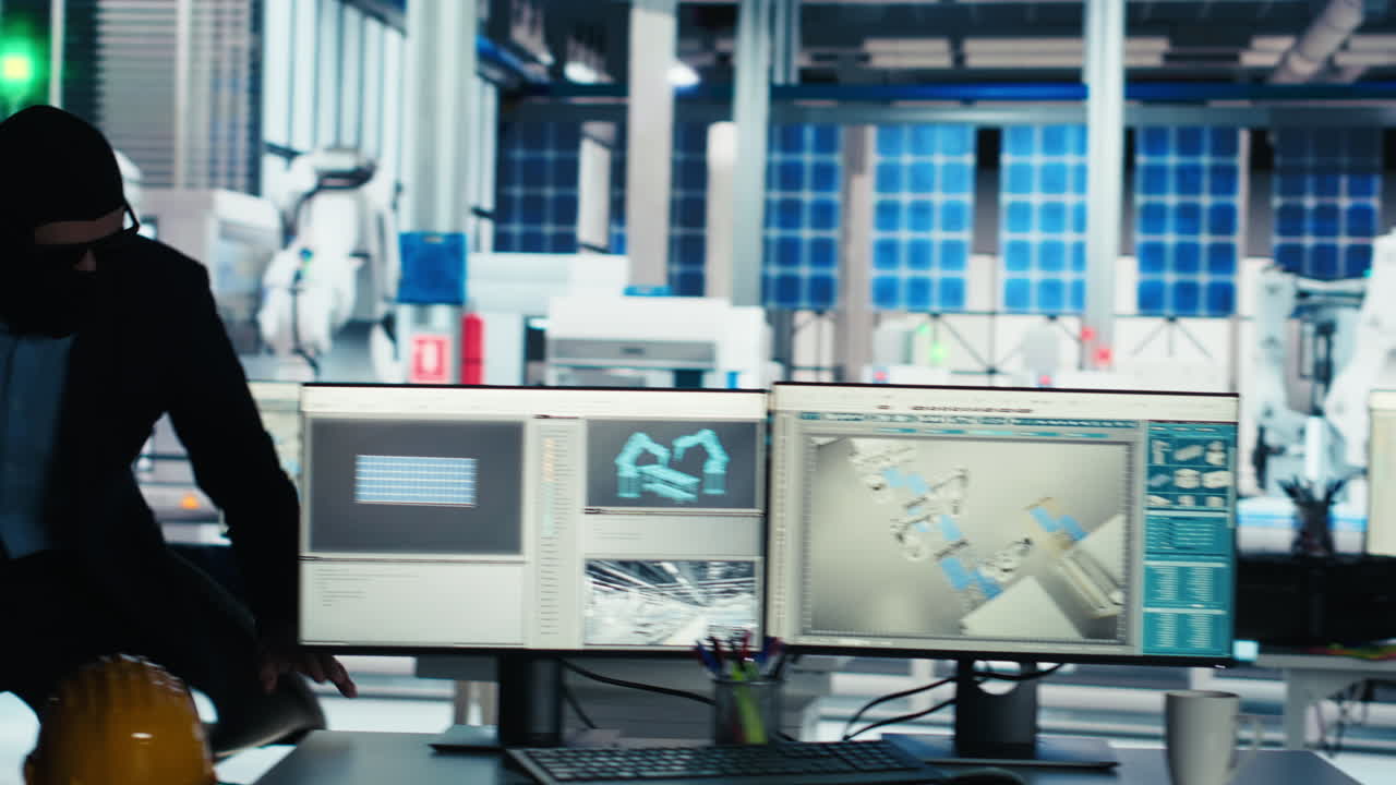 도이 광전자 공장 경비를 우회하고 회사 파일을 꺼냈습니다.