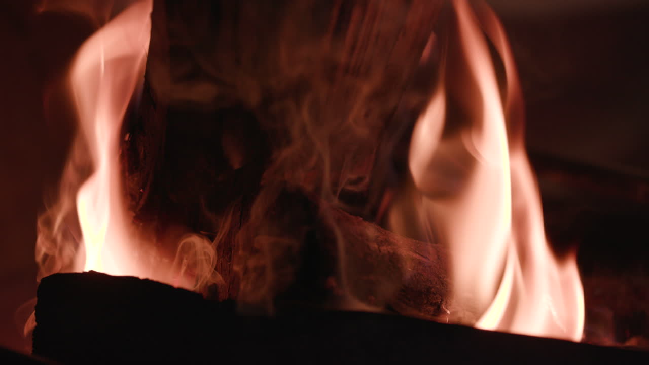 Primer plano de un fuego