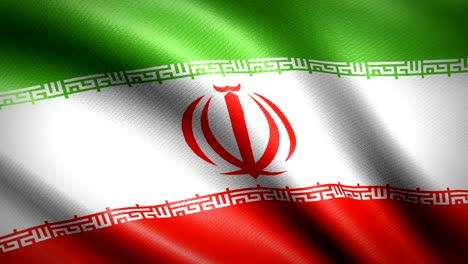 iran flag. seamless looping animation. 4k high definition video