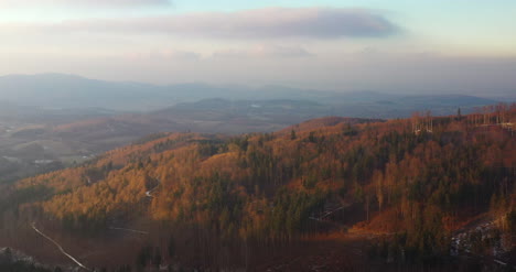 Luftaufnahme-Von-Wäldern-und-Bergen-Im-Winter-7