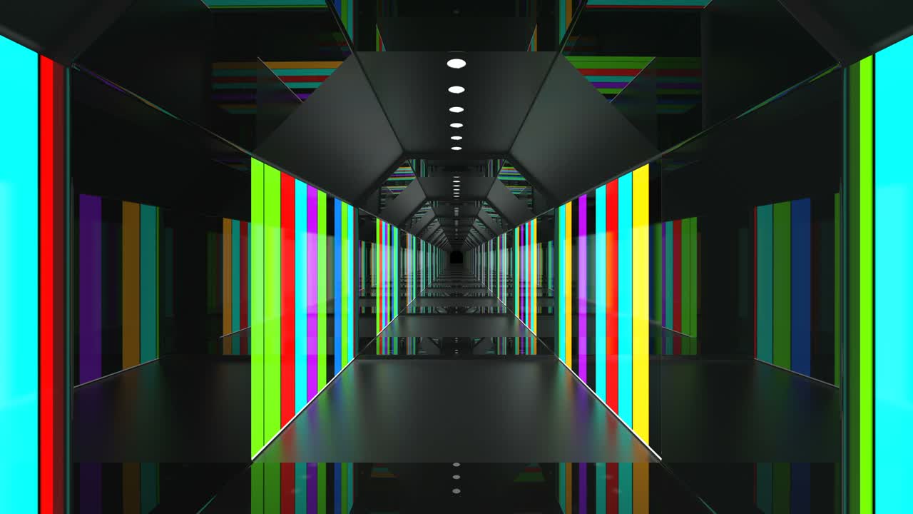 다채로운 추상 루프 led 배경