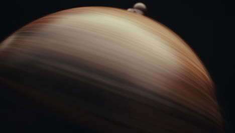 vintage globe in close-up
