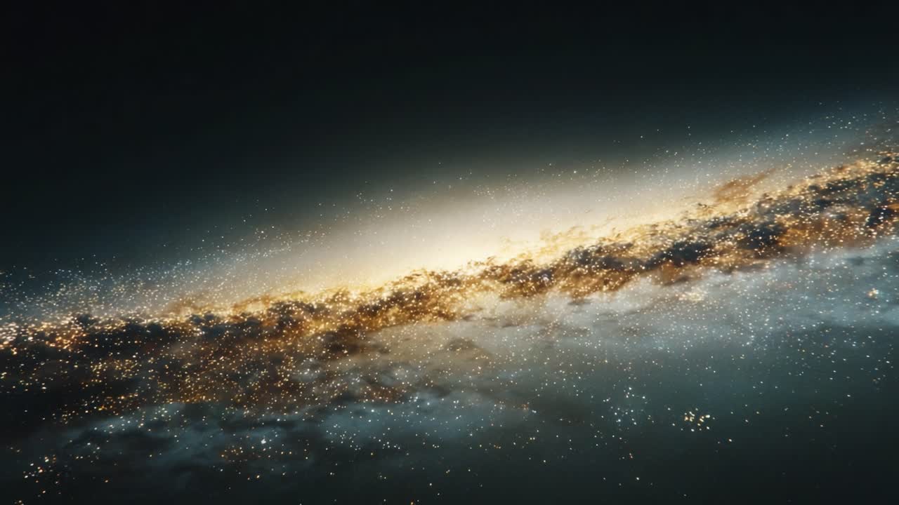 A Stunning View of a Spiral Galaxy: Explore the Cosmic Beauty of Stars, Dust, and Light in this Inspiring Cosmic Landscape Depicting the Vastness of the Universe