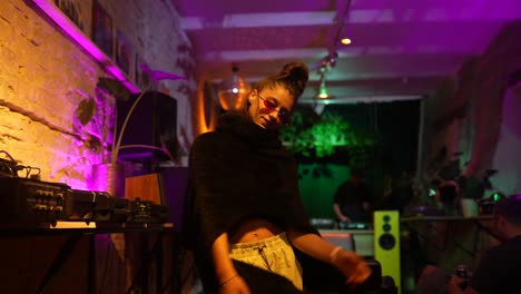 woman dancing at a nightclub event