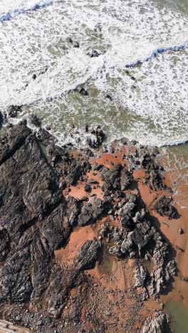 imagen aérea de la costa de vung tau.