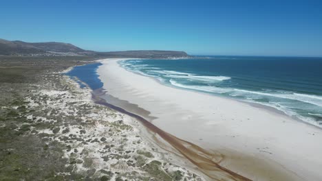 long beach in noordhoek, south africa on the atlantic coast