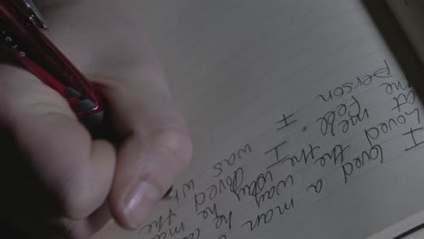 a young woman writes in her diary