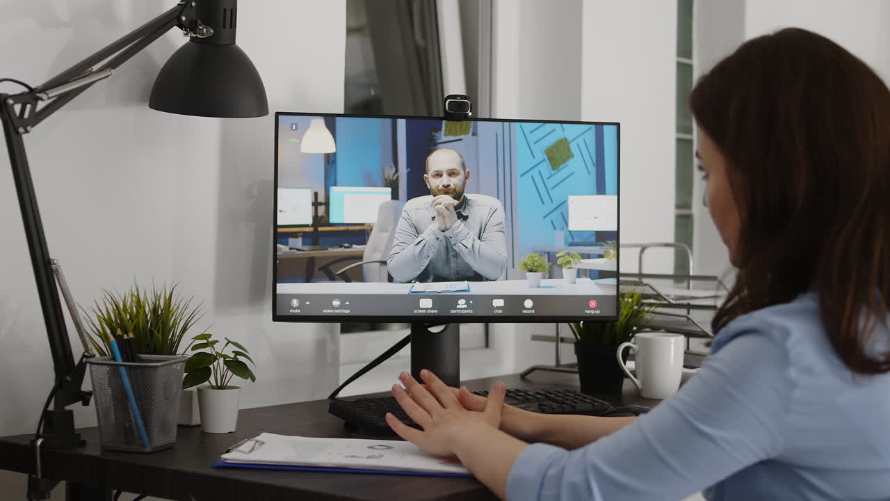 People on a video call