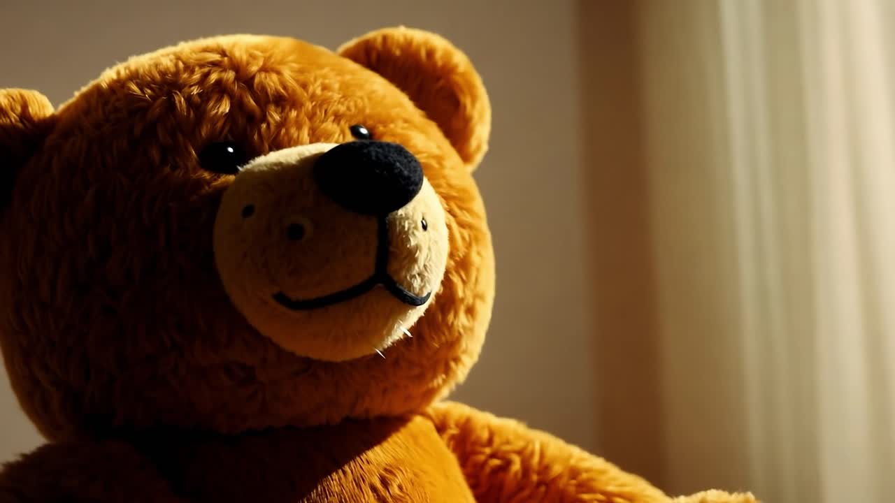 갈색 테디 베어 의 클로즈업