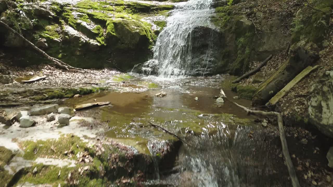 cascada, bosque, bosques, río, vratsa