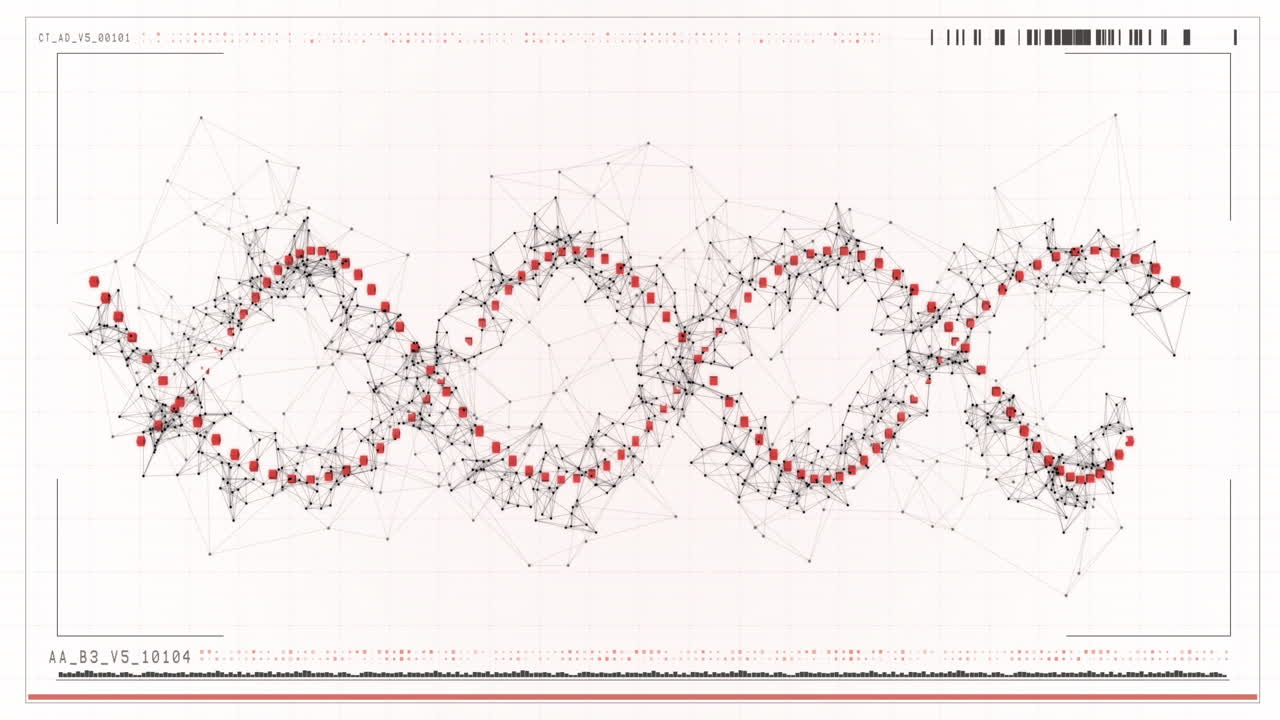 Digitally generated dna structure
