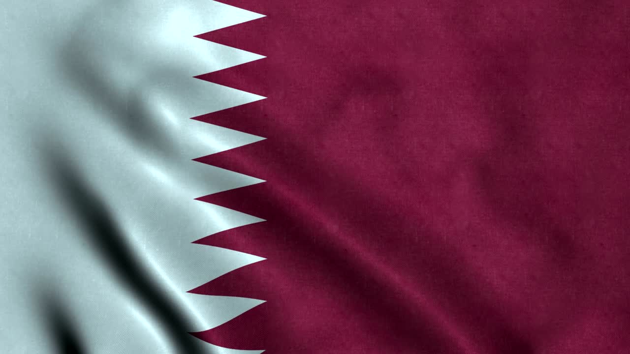 Bandiera del Qatar in 4K, loopable senza interruzioni