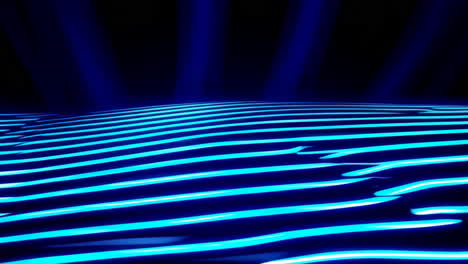 líneas azules brillantes abstractas