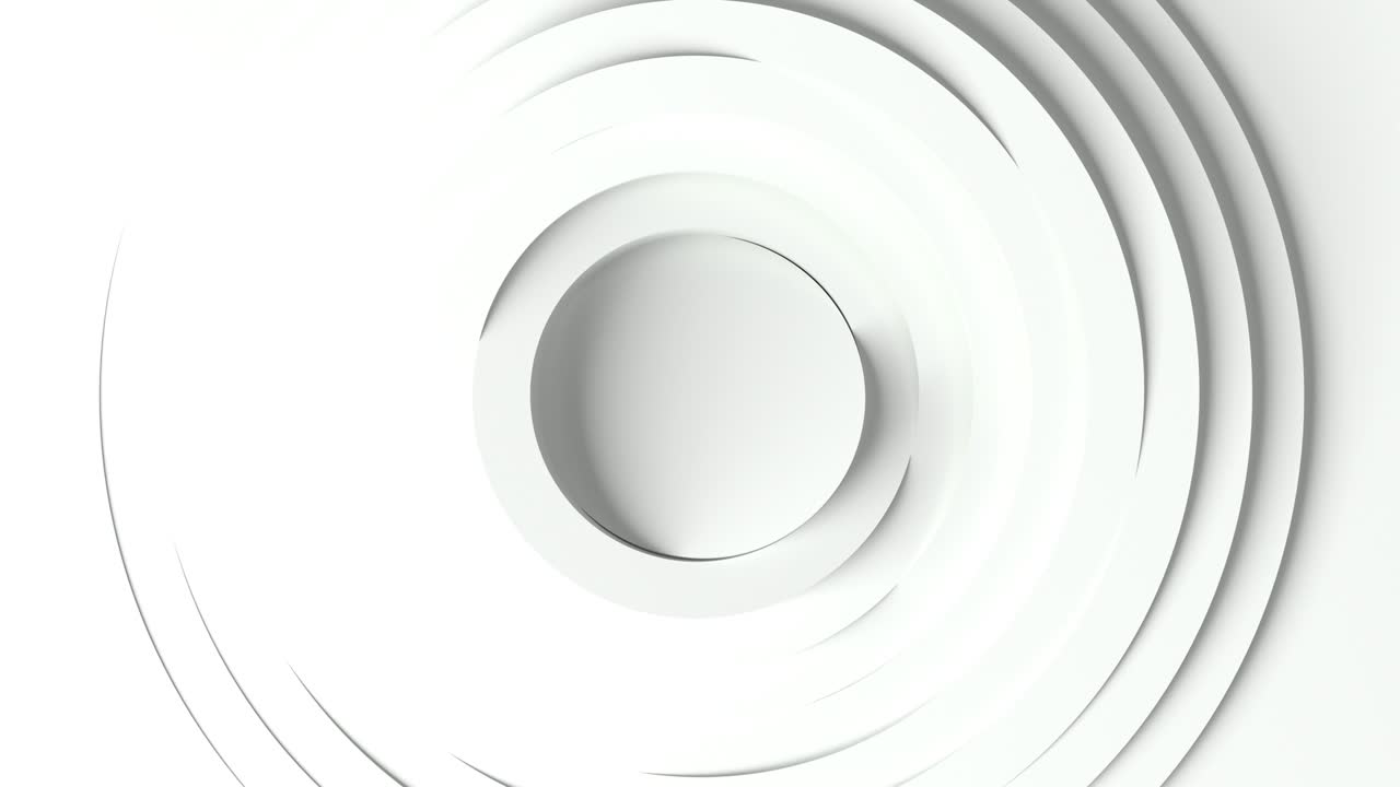 fondo de arquitectura abstracta. bucle de onda de edificio circular blanco