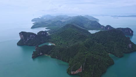 ko yao noi, una perspectiva aérea con vistas a la hermosa y pintoresca isla de tailandia