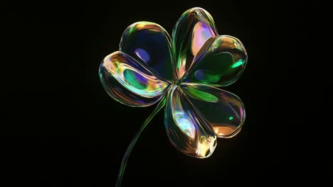 abstract iridescent flower