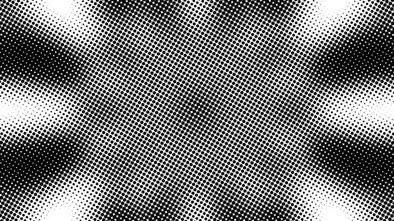 medio tono de muchos puntos, fondo abstracto generado por computadora, fondo de renderización 3d con efecto de ilusión óptica