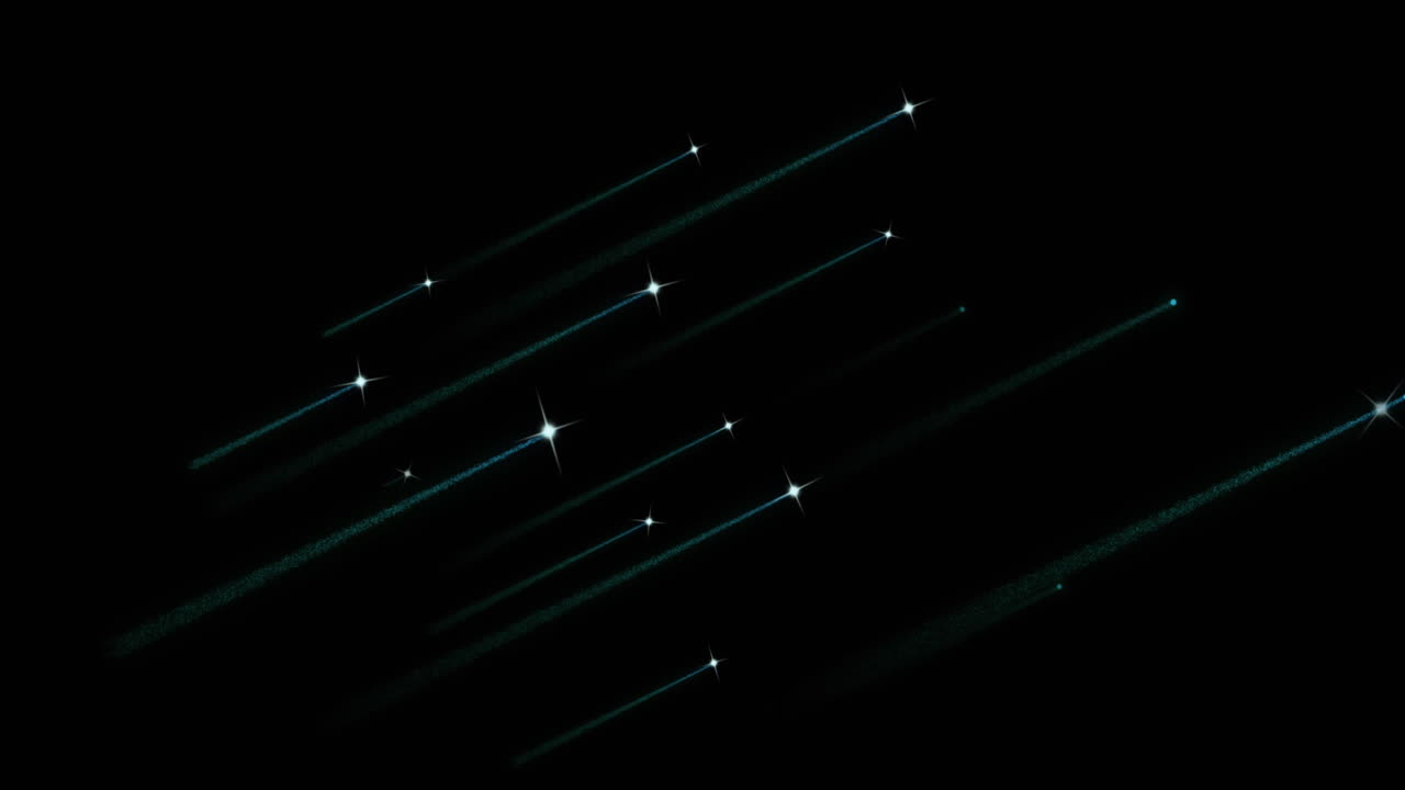 animación de rastros de luz sobre fondo negro