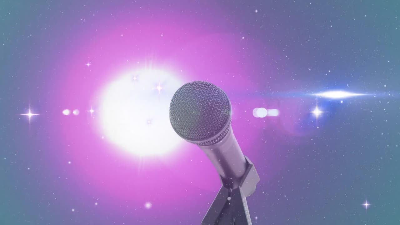 배경 에 있는 공간 에 대하여 마이크