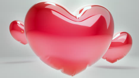 red balloon hearts
