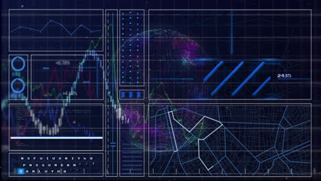 Animación-Del-Procesamiento-De-Datos-Financieros-En-Todo-El-Mundo.