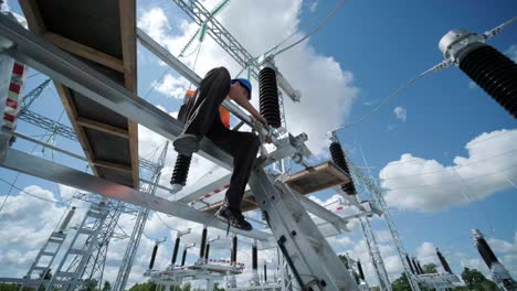 construction of a transformer substation